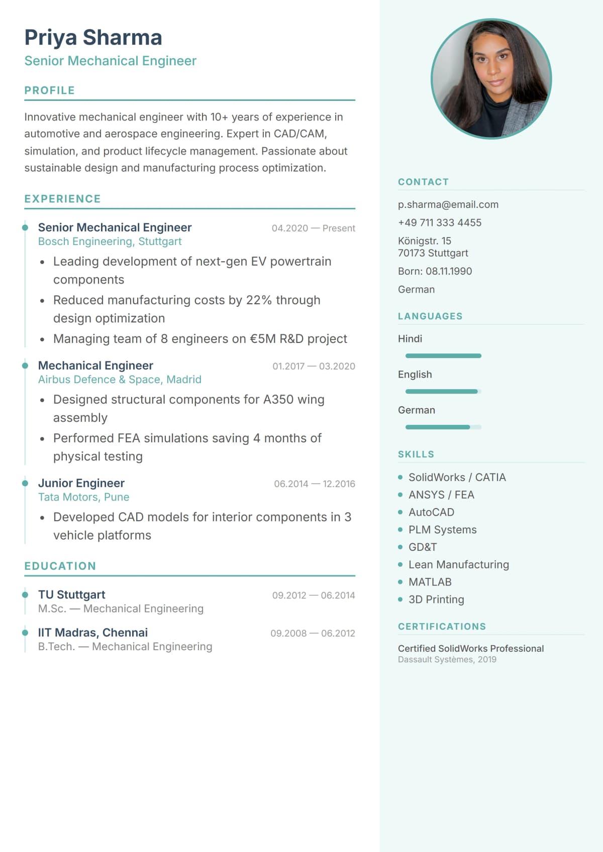 professional template